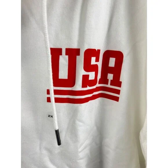 Eddie Bauer Cozy Camp Star Graphic USA Drawstring Full Zip Hoodie Size 2XL - Picture 4 of 13